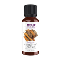 Thumbnail for NOW Essential Oils, Cinnamon Cassia Oil, Warming Aromatherapy Scent, Steam Distilled, 100% Pure, Vegan, Child Resistant Cap, 1-Ounce