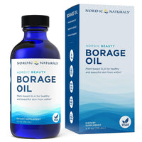 Thumbnail for Nordic Naturals Nordic Beauty Borage Oil, Unflavored - 4 Ounces - Borage Seed Oil, Unique Omega-6 for Healthy and Hydrated Skin, 480 Milligrams of GLA - Non-GMO - Vegan, 48 Servings