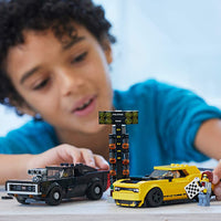 Thumbnail for LEGO Speed Champions 2018 Dodge Challenger SRT Demon and 1970 Dodge Charger R/T 75893 Building Kit (478 Pieces)