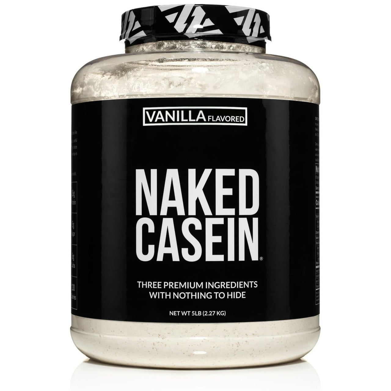 NAKED Casein - Vanilla Micellar Casein Protein - 5 Pound Bulk, NSF Certified, GMO-Free, Gluten-Free, Soy-Free, Preservative-Free - Stimulate Muscle Growth - Enhance Recovery - 61 Servings
