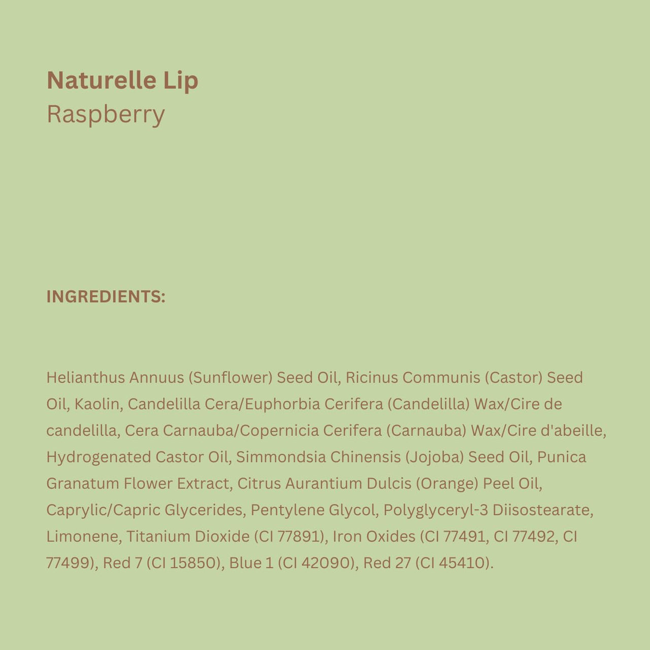 Pixi Beauty Naturelle Lip - Raspberry, Sunflower Based Moisturizing Lipstick, Vitamin E & Jojoba Seed Oil Lip, Demi-Matte Finish