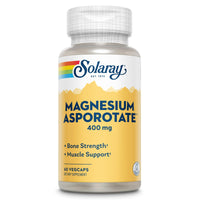 Thumbnail for Solaray Magnesium Asporotate 400 mg, Aspartate, Orotate & Citrate Complex, Healthy Heart, Muscle, Nerve & Circulatory Function Support 180ct (60 CT)