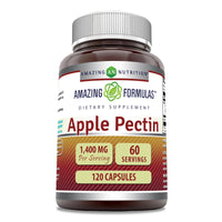 Thumbnail for Amazing Formulas Apple Pectin 1400 Mg Supplement | Capsules | Non-GMO | Gluten-Free | Made in USA (1 Pack | 120 Count)