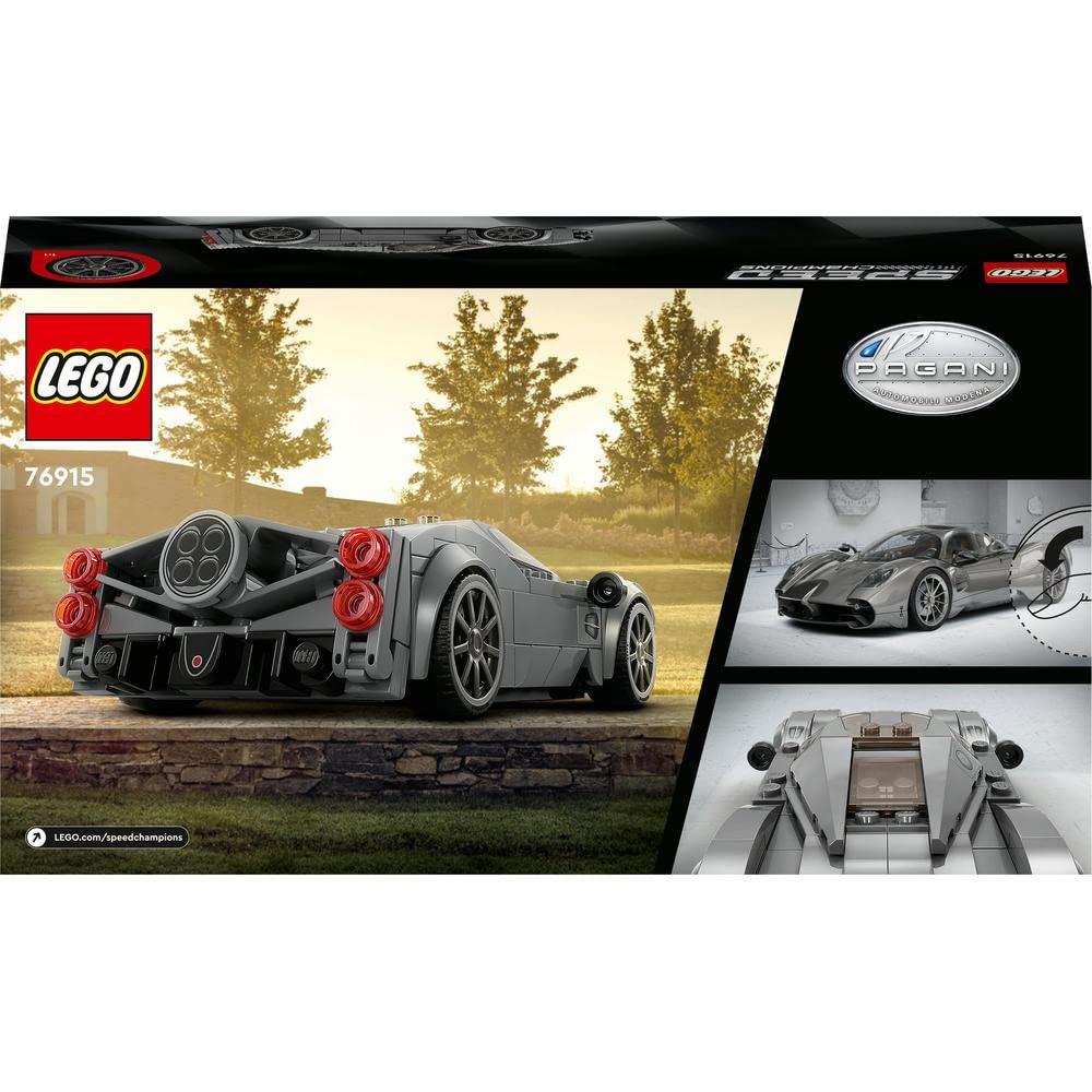 LEGO 76915 Speed Champions Pagani Utopia Racing Car and Toy Model Kit of an Italian Hypercar, Car Collector's Vehicle from The Set 2023