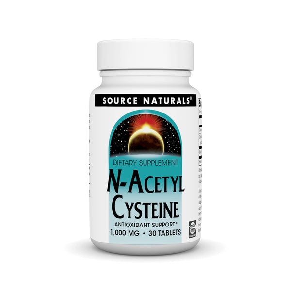 Source Naturals N-Acetyl Cysteine Antioxidant Support, Dietary Supplement that Supports Respiratory Health*, 1,000 mg - 180 Tablets