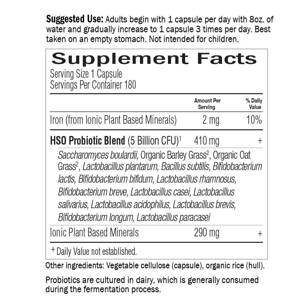 Garden of Life Probiotics for Digestive Health and Gut Health Balance, Primal Defense Ultra Ultimate Formula, 15 Billion CFU and 13 Strains Plus HSOs, Vegetarian and Gluten Free, 180 Capsules
