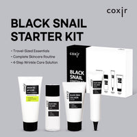 Thumbnail for coxir Black Snail Collagen Starter Kit – Cleanser, Toner, Serum & Cream | Repairing Snail Mucin Skincare Set, Hydrating Korean Beauty Routine for Women (4-Piece)