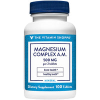Thumbnail for The Vitamin Shoppe Magnesium 500MG - Muscle Relaxation, Bone Health & Energy Production Support, Daily Mineral (100 Tablets)