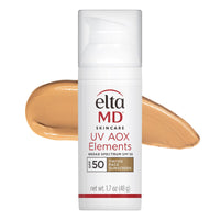 Thumbnail for EltaMD UV AOX Elements Tinted Mineral Face Sunscreen Lotion, Tinted Moisturizer for Face SPF 50 with Antioxidants, For Dry Sensitive Skin 1.7 oz Pump