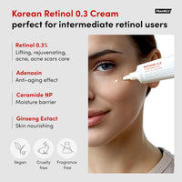 Thumbnail for FRANKLY Retinol 0.3% Cream, 0.7 fl oz - Korean Intensive Retinol | Night Cream | Ceramides & Natural Ginseng | Anti-aging, Wrinkles Care, Reduces Congestion and hyperpigmentation | Korean Skin Care