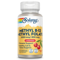 Thumbnail for SOLARAY B-12 + Methyl Folate Lozenges | 60 Count