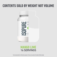 Thumbnail for Isopure Clear Whey Isolate Protein Powder, Lactose Free, Gluten Free, Naturally Flavored, Mango Lime, 20g Protein Per Serving, 14.1 Oz, 16 Servings (Packaging May Vary)
