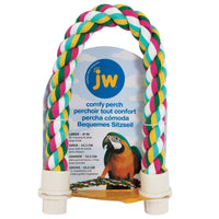 Thumbnail for JW Pet Comfy Perch For Birds Flexible Multi-color Rope, Large - 21