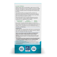 Thumbnail for Nordic Naturals Algae Omega - 120 Soft Gels - 715 mg Omega-3 - Certified Vegan Algae Oil - Plant-Based EPA & DHA - Heart, Eye, Immune & Brain Health - Non-GMO - 60 Servings