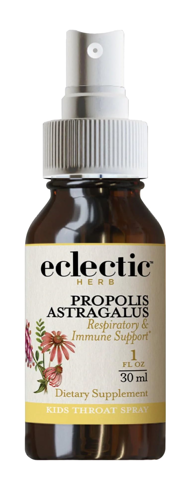 Eclectic Herb - Propolis Astragalus Throat Soothing Spray Kids | Immune Respiratory Support | Non-GMO, Gluten-Free (1 fl oz | 30 ml)