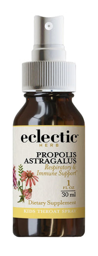 Thumbnail for Eclectic Herb - Propolis Astragalus Throat Soothing Spray Kids | Immune Respiratory Support | Non-GMO, Gluten-Free (1 fl oz | 30 ml)