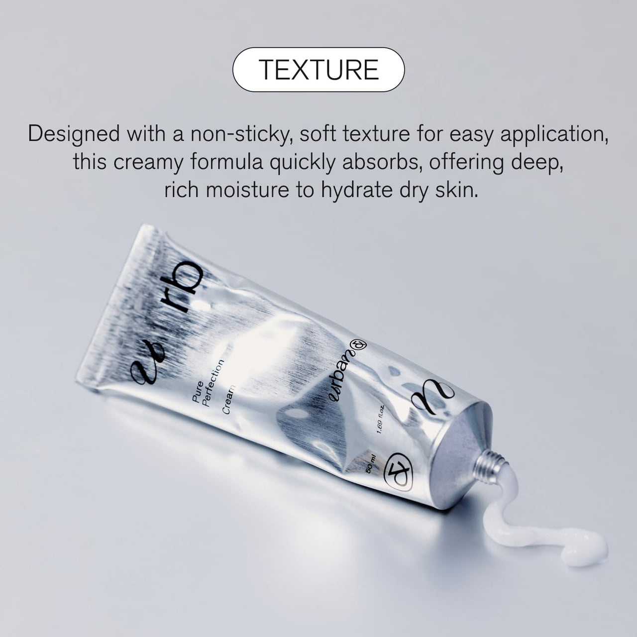 URBANAND Pure Perfection Cream, Vegan Korean Facial Moisturizer, Rich Moisturizing Cream with 10% Panthenol, for Dry and Irritated Skin (50ml / 1.69 fl. oz.), Korean Skin Care
