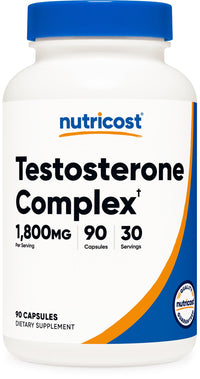 Thumbnail for Nutricost Testosterone Support Complex (90 Capsules) -1800mg Per Serving