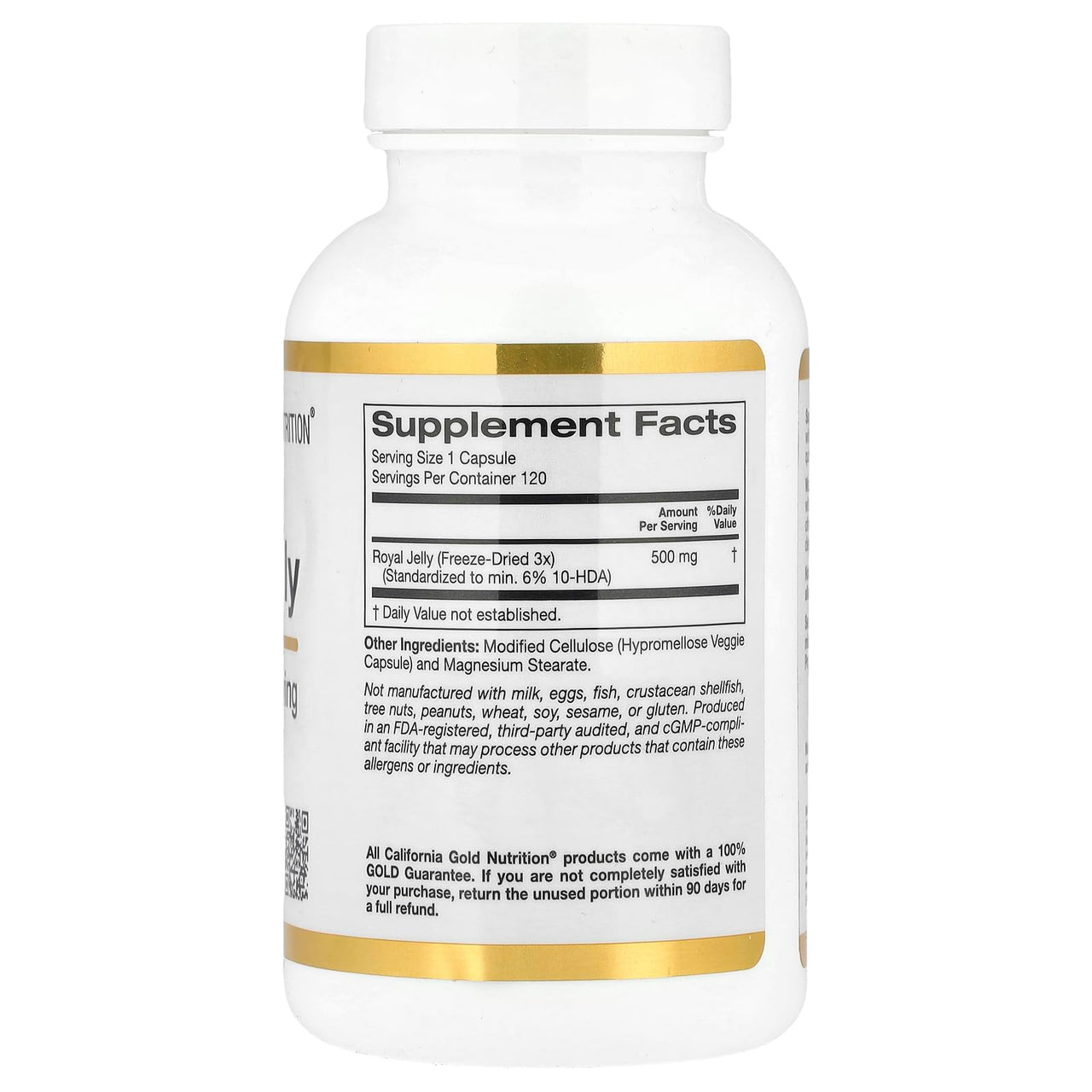 California Gold Nutrition Royal Jelly, 500 mg, 120 Veggie Capsules