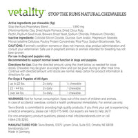 Thumbnail for Vetality Stop The Runs | Dog Anti Diarrhea Medicine | 6 Count Chewable | Chicken Flavor