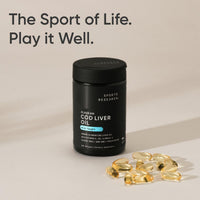 Thumbnail for Sports Research® Omega-3 Wild Alaskan Cod Liver Oil 1000mg with Vitamins A (1000 IU) & D3 (400 IU) - Burpless, Bovine Free, Non-GMO, & MSC Certified Sustainable - 120 Softgels