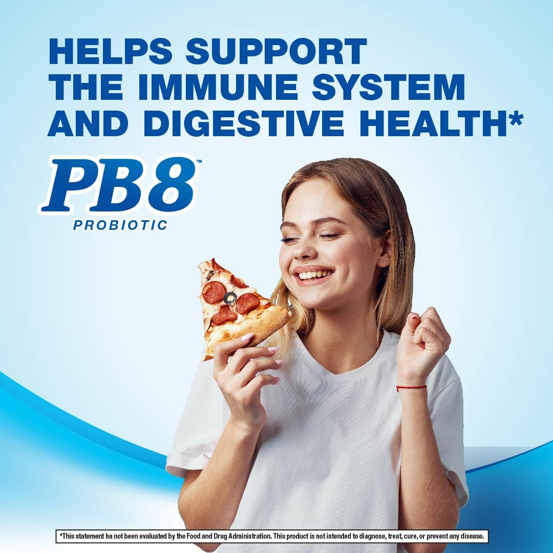 Nutrition Now PB 8 Probiotic Immune System and Digestive Support* Dietary Supplement, 60 Count