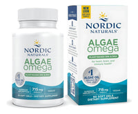 Thumbnail for Nordic Naturals Algae Omega - 60 Soft Gels - 715 mg Omega-3 - Certified Vegan Algae Oil - Plant-Based EPA & DHA - Heart, Eye, Immune & Brain Health - Non-GMO - 30 Servings