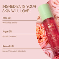 Thumbnail for Pixi Beauty Rose Glow Mist | All-Over Mist For Luminous Complexion | Set & Refresh Makeup | Hydrate Skin With 21 Natural Oils (2.7 Fl Oz.)