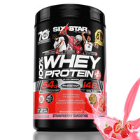 Thumbnail for Whey Protein Powder | Six Star Whey Protein Plus | Whey Protein Isolate & Peptides | Lean Protein Powder for Muscle Gain | Muscle Builder for Men & Women | Strawberry, 2 lbs (Package May Vary)