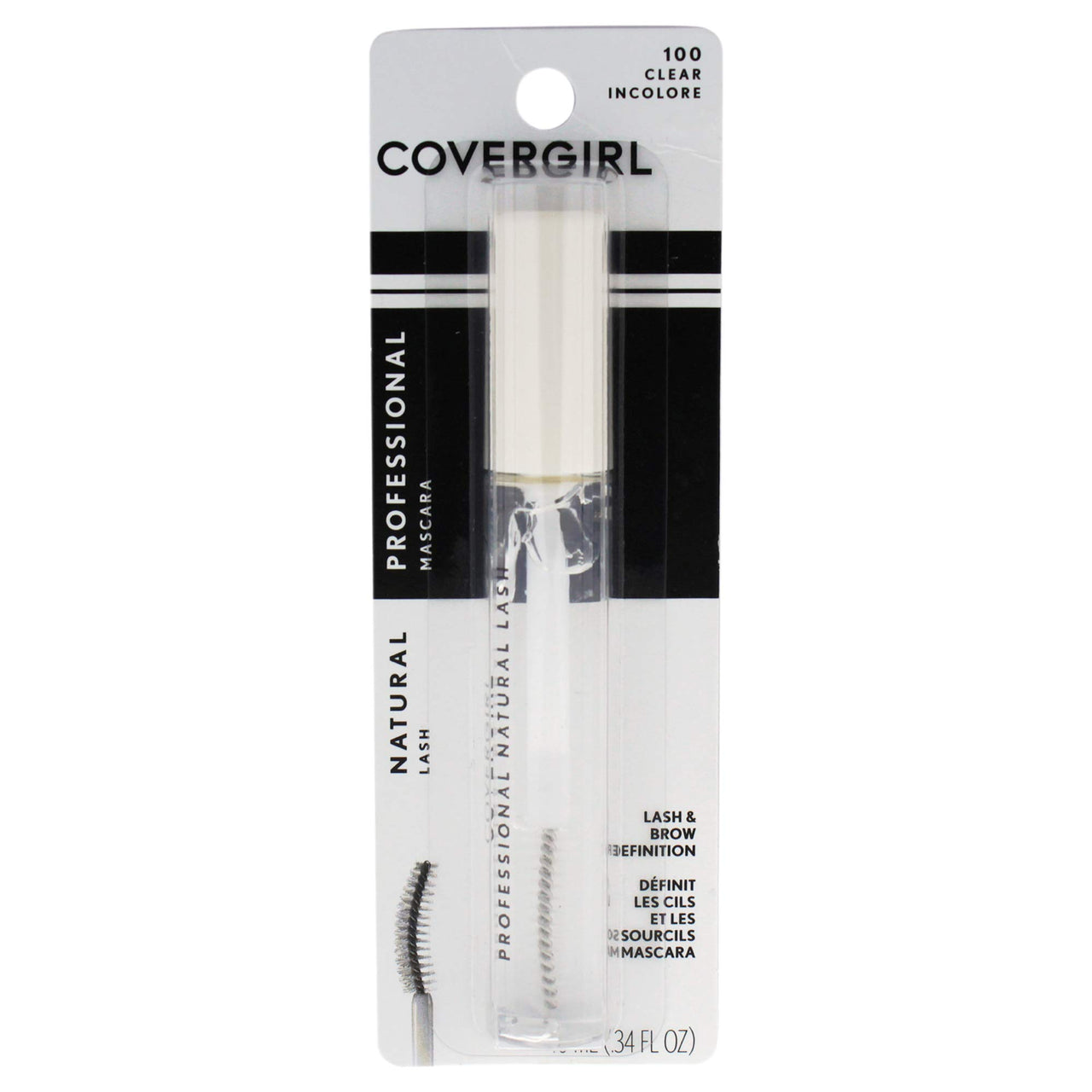 Covergirl Professional Natural Lash Mascara, Clear, 0.34 Ounce