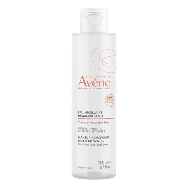 Avène Micellar Lotion Cleansing Water - Soap-Free 3-in-1 Cleanser, Toner, Make-up Remover - All Skin Types - Non-Comedogenic - 6.7 Fl Oz