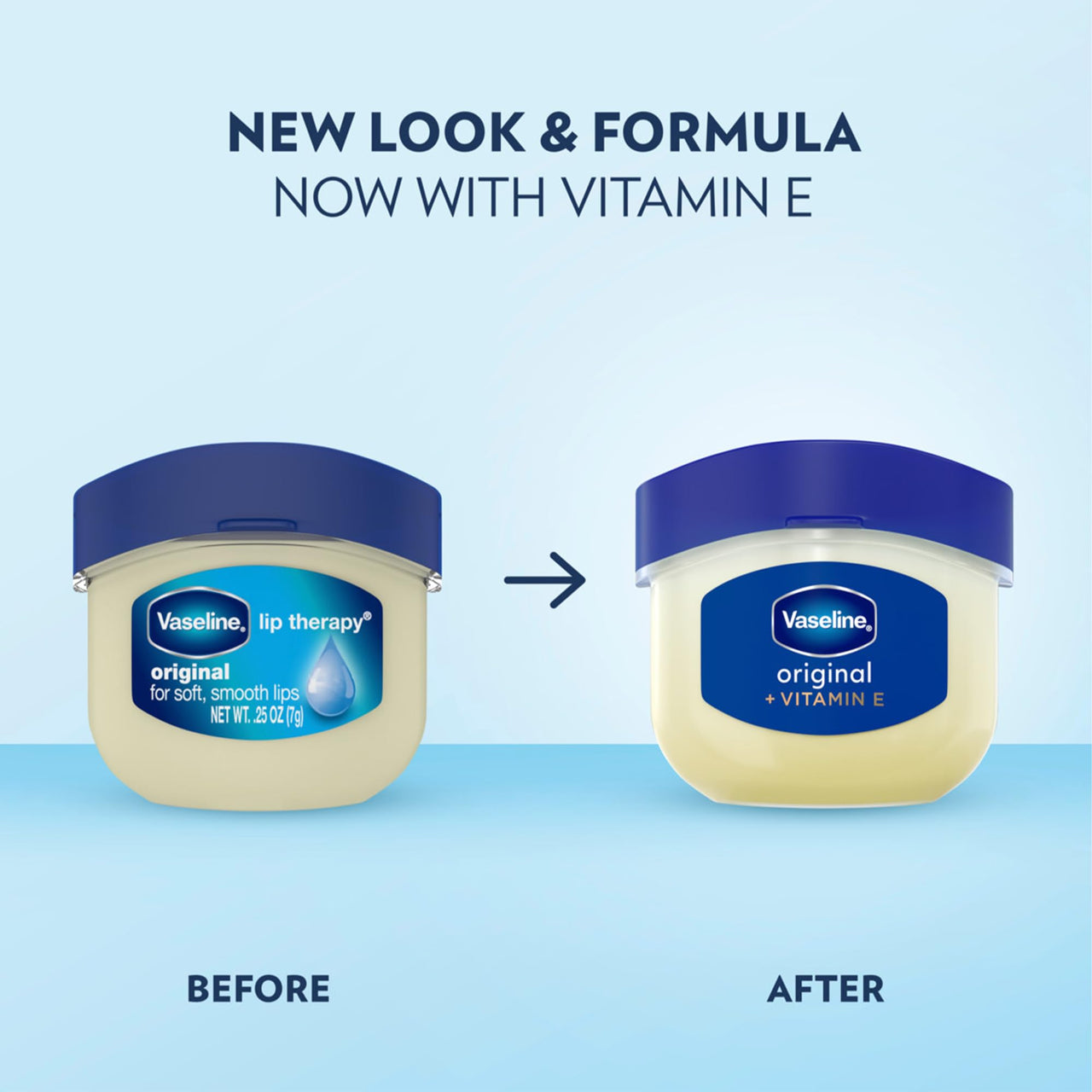 Vaseline Lip Therapy 4 Twin Packs (8 Jars Total) – Mini Lip Balm for Healing Dry Lips, Travel-Size Petroleum Jelly Lip Care, 0.25 Oz Each