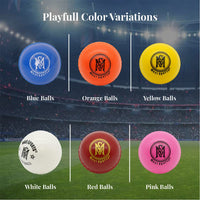Thumbnail for Mozi Sports Wind Cricket Balls - Indoor & Outdoor Soft Training Cricket Ball for Coaching Practice (Orange)