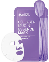 Thumbnail for Mediheal Collagen Mucin Essence Facial Mask, Moisturizing & Nourishing Facial Sheet Mask for Stressed Skin, Collagen and Vegan Mucin, Eco-Friendly & Hypoallergenic Cellulose Sheet 15 Sheet