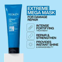 Thumbnail for Redken Extreme Hair Mask For Damanged, Brittle Hair - Fortifies & Strengthens, 8.5 Fl Oz