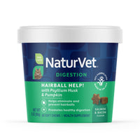 Thumbnail for NaturVet – Hairball Aid Supplement for Cats - Plus Pumpkin – Helps Eliminate & Prevent Hairballs – 60 Soft Chews