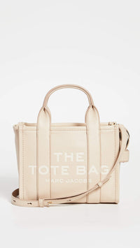 Thumbnail for Marc Jacobs Women's The Leather Small Tote Bag, Twine, Tan, One Size