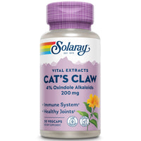 Thumbnail for Solaray Guaranteed Potency Cat's Claw Supplement, 200mg, 30 Count