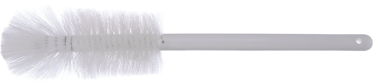 SPARTA 4046702 Plastic Bottle Brush, Decanter Brush, Kitchen Brush With Soft Polyester Bristles For Cleaning, 16 Inches, White