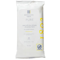 Thumbnail for Beekman 1802 Face & Body Wipes - Fragrance Free, 30 Count, Cleanses Dirt & Makeup, With Goat Milk, Aloe & Vitamin E