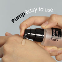 Thumbnail for coxir BLACK SNAIL COLLAGEN SERUM l Black-3-Complex: Black Rice, Bean, Sesame, Snail Mucin, Collagen, Peptide l Firming&Lifting l Korean Skin Care l Cruelty-Free, No Pareben [50ml/1.69 fl.oz]