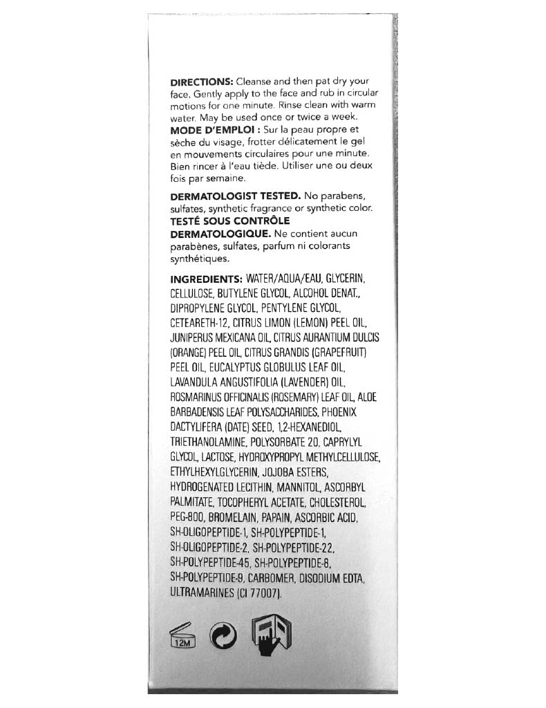 Saturday Skin Rub-A-Dub Refining Peel Gel Facial Cleansing Gels Facial Cleansing Washes Natural Fruit Enzymes Mild Cleanser Exfoliating Great for sensitive skin (2.53 Fl. Oz. (75ml))