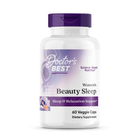 Thumbnail for Doctors Best Womens Beauty Sleep with Magnesium, Theanine, Melatonin, Sleep & Relaxation Support, Non-GMO, Gluten Free, Soy Free, Vegan 60 Veggie Caps