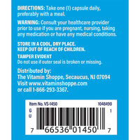 Thumbnail for The Vitamin Shoppe Zinc 50MG - Immune Support, Skin Health & Antioxidant Protection, Essential Mineral (100 Capsules)