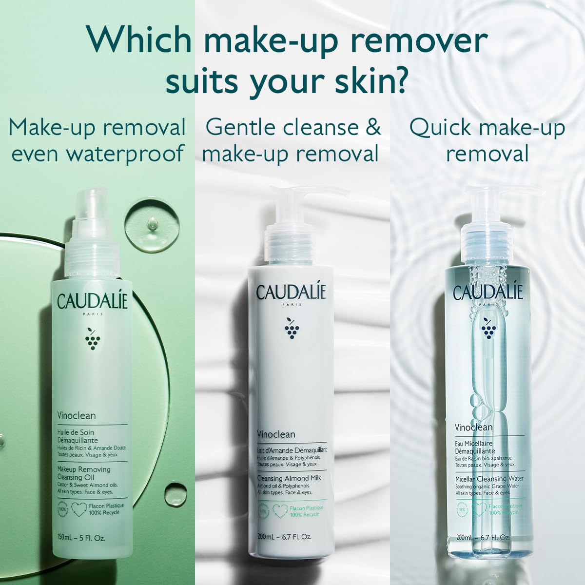 Caudalie Vinoclean Micellar Cleansing Water - 200 mL