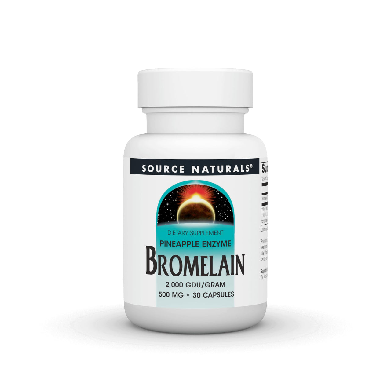 Source Naturals Pineapple Enzyme Bromelain - 2,000 GDU/GRAM - 500mg - 30 Capsules