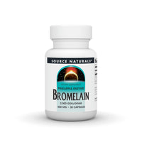 Thumbnail for Source Naturals Pineapple Enzyme Bromelain - 2,000 GDU/GRAM - 500mg - 30 Capsules