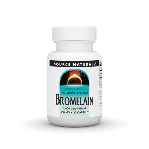 Source Naturals Pineapple Enzyme Bromelain - 2,000 GDU/GRAM - 500mg - 30 Capsules