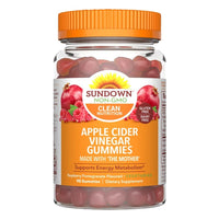 Thumbnail for Sundown Apple Cider Vinegar Gummies, Supports Energy Metabolism, Raspberry Pomegranate Flavored, 90 Ct