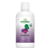 Thumbnail for Dynamic Health Certified Organic Beetroot Juice Concentrate Dietary Supplement, No Added Sugar, Artificial Colors, Preservatives, BPA-Free, Gluten-Free, 32 oz